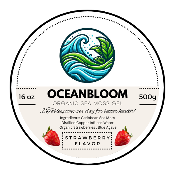 OceanBloom Sea Moss Gel - Strawberry
