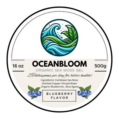 OceanBloom Sea Moss Gel - Blueberry